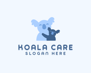 Baby Koala Hug  logo design