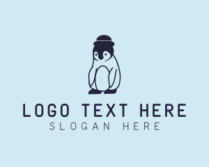 Baby Penguin Animal logo design