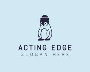 Baby Penguin Animal logo design