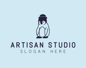 Baby Penguin Animal logo design