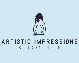 Baby Penguin Animal logo design