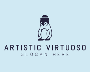 Baby Penguin Animal logo design