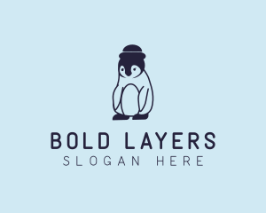 Baby Penguin Animal logo design