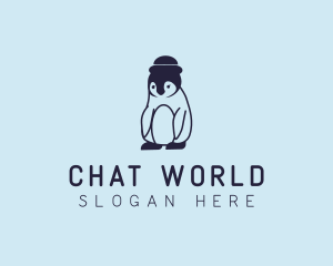 Baby Penguin Animal logo design