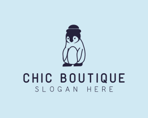 Baby Penguin Animal logo design