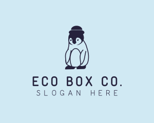 Baby Penguin Animal logo design