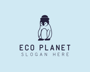 Baby Penguin Animal logo design