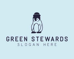 Baby Penguin Animal logo design