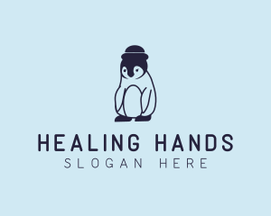 Baby Penguin Animal logo design