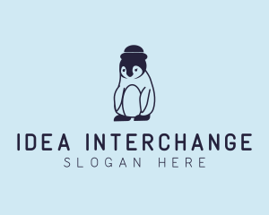 Baby Penguin Animal logo design