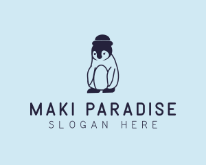 Baby Penguin Animal logo design