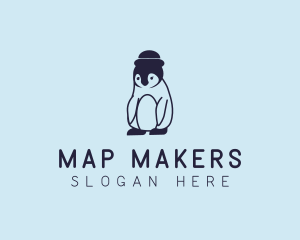 Baby Penguin Animal logo design