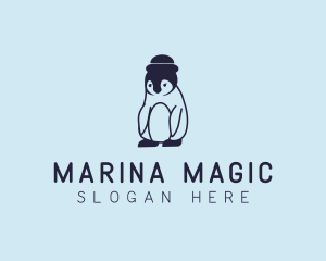 Baby Penguin Animal logo design