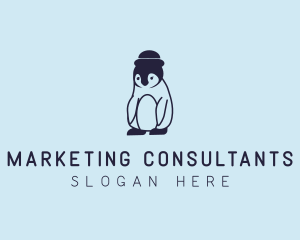 Baby Penguin Animal logo design