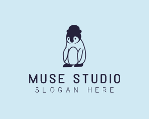 Baby Penguin Animal logo design