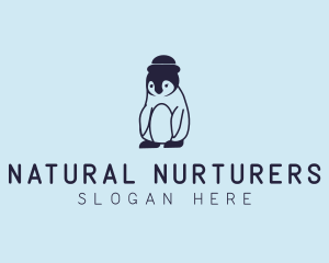 Baby Penguin Animal logo design