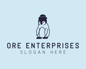 Baby Penguin Animal logo design