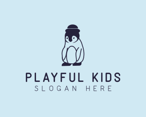 Baby Penguin Animal logo design