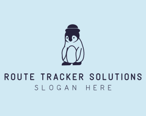 Baby Penguin Animal logo design