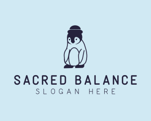 Baby Penguin Animal logo design