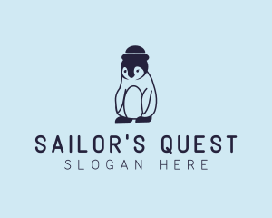 Baby Penguin Animal logo design