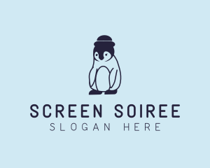 Baby Penguin Animal logo design