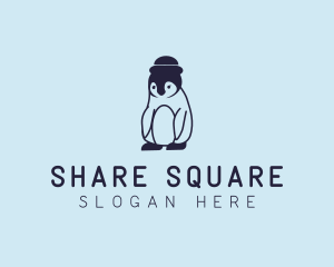 Baby Penguin Animal logo design