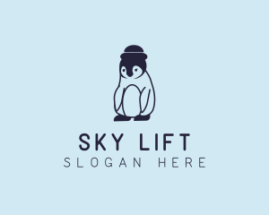 Baby Penguin Animal logo design