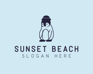 Baby Penguin Animal logo design