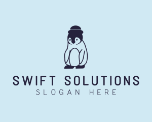 Baby Penguin Animal logo design