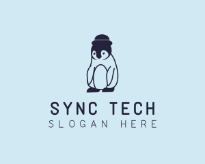 Baby Penguin Animal logo design