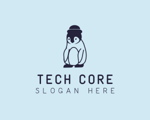 Baby Penguin Animal logo design