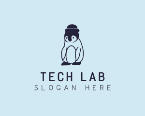 Baby Penguin Animal logo design