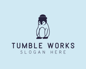 Baby Penguin Animal logo design