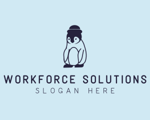 Baby Penguin Animal logo design