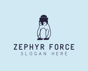 Baby Penguin Animal logo design