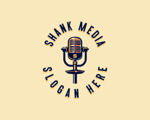 Podcaster Broadcast Studio logo design