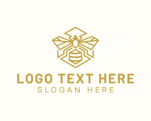 Hexagon Bee Sting logo