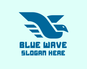 Blue Flying Bird logo