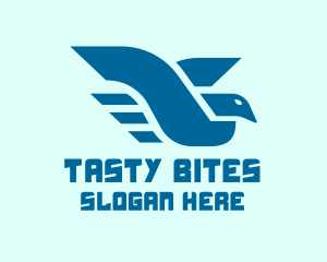 Blue Flying Bird logo