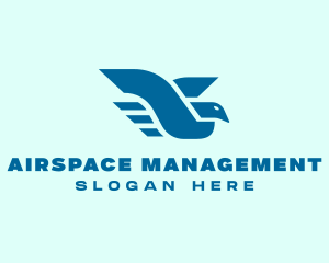 Flying Bird Wings logo