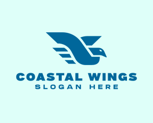 Flying Bird Wings logo design