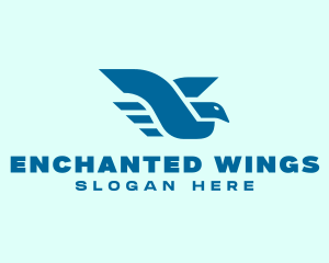 Flying Bird Wings logo design