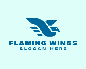 Flying Bird Wings logo design