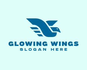 Flying Bird Wings logo design