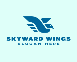 Flying Bird Wings logo design