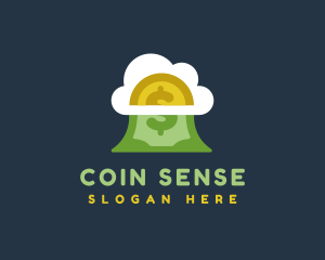 Cloud Money Coin logo design