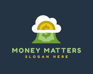 Cloud Money Coin logo design