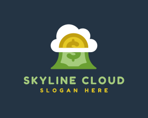 Cloud Money Coin logo design