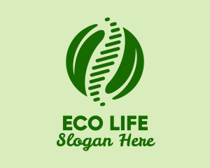 Environmental Science Leaves logo design